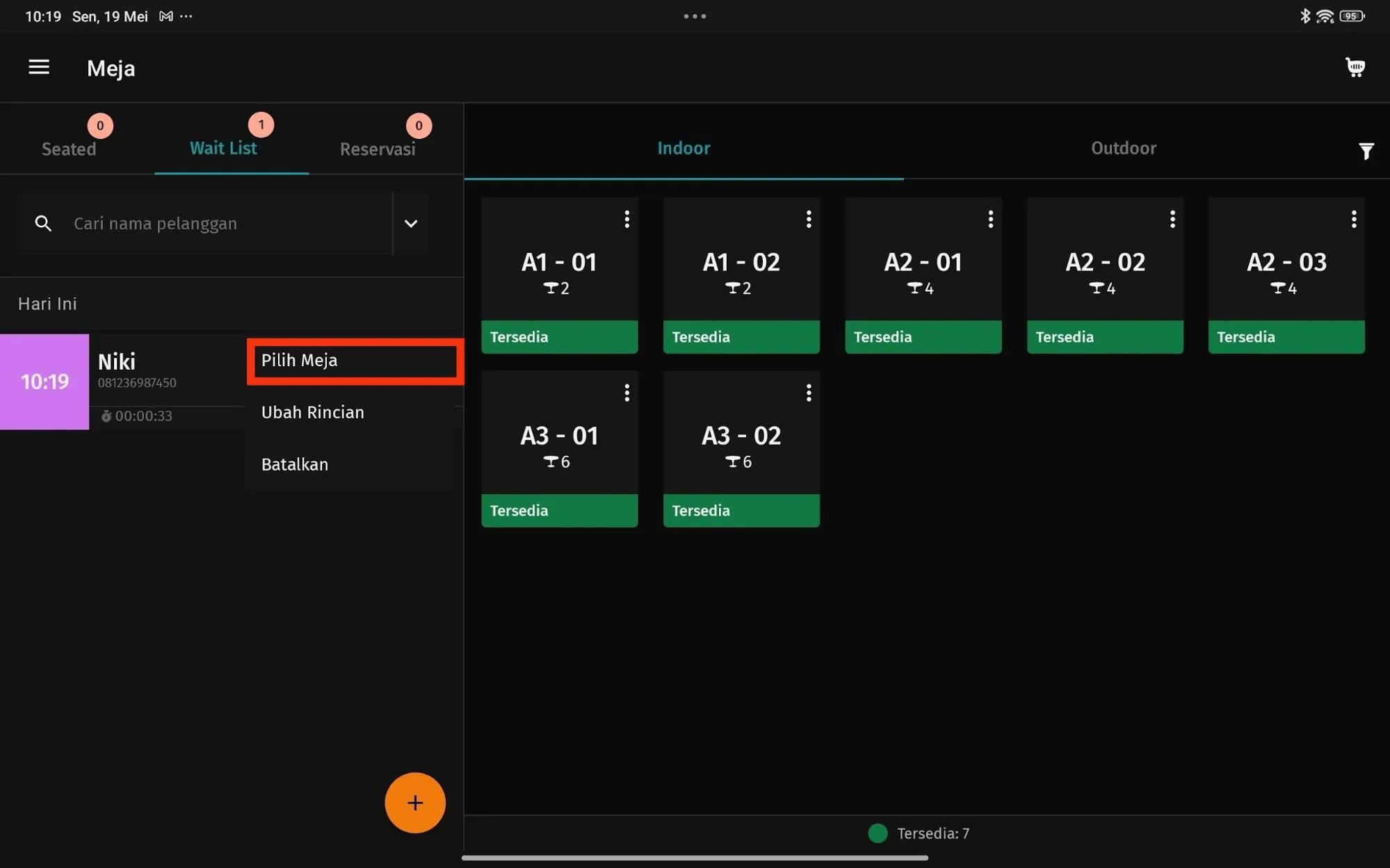 7 Membuat Daftar Tunggu (Wait List) pada Accurate POS